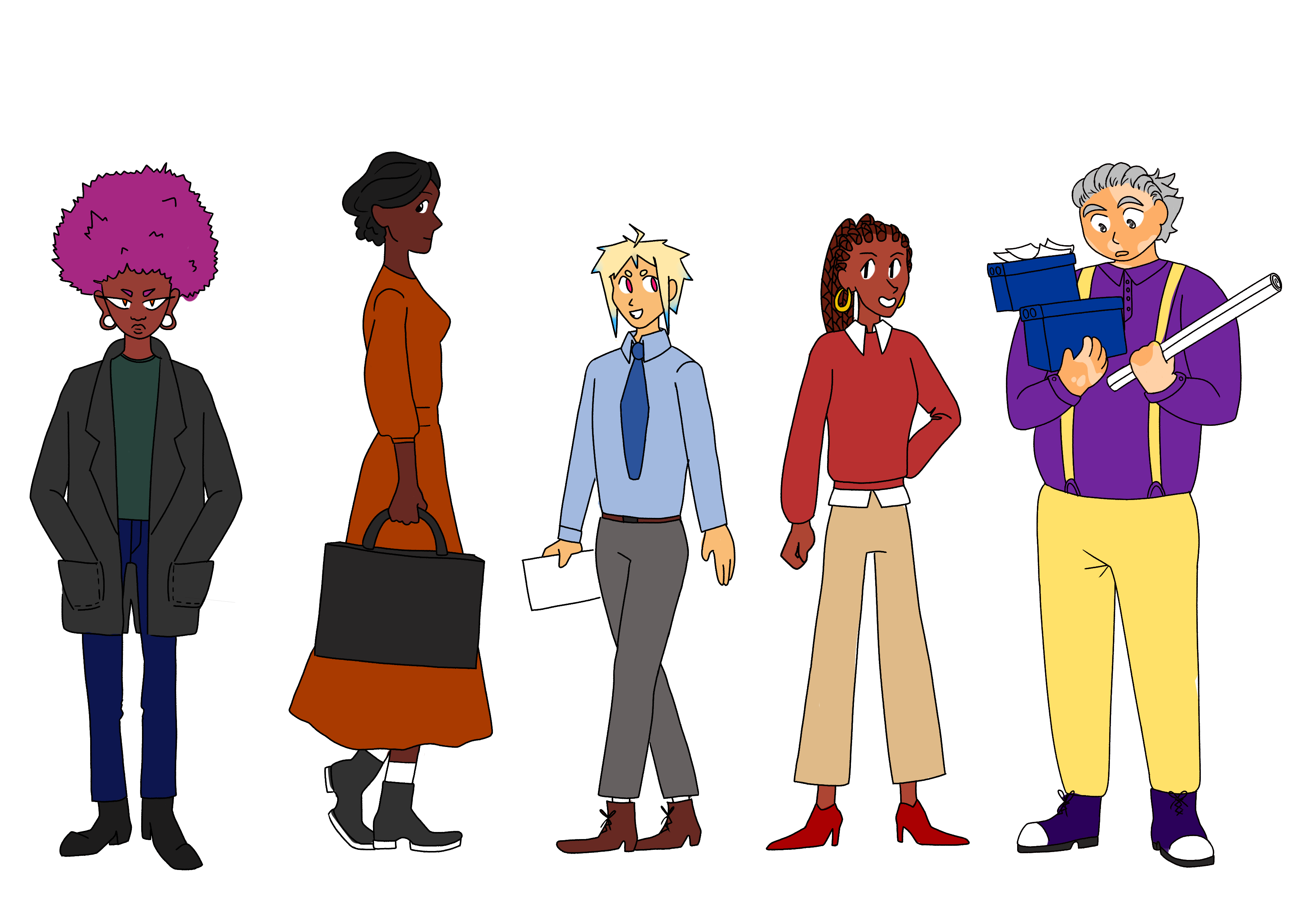 Character lineup: “Office Hours”