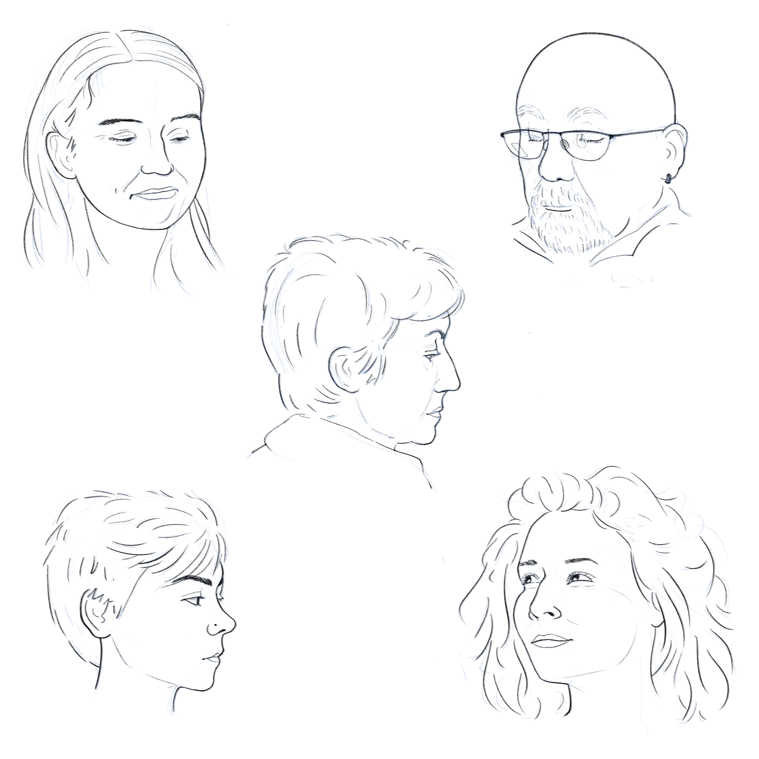 Portrait studies: “Us”